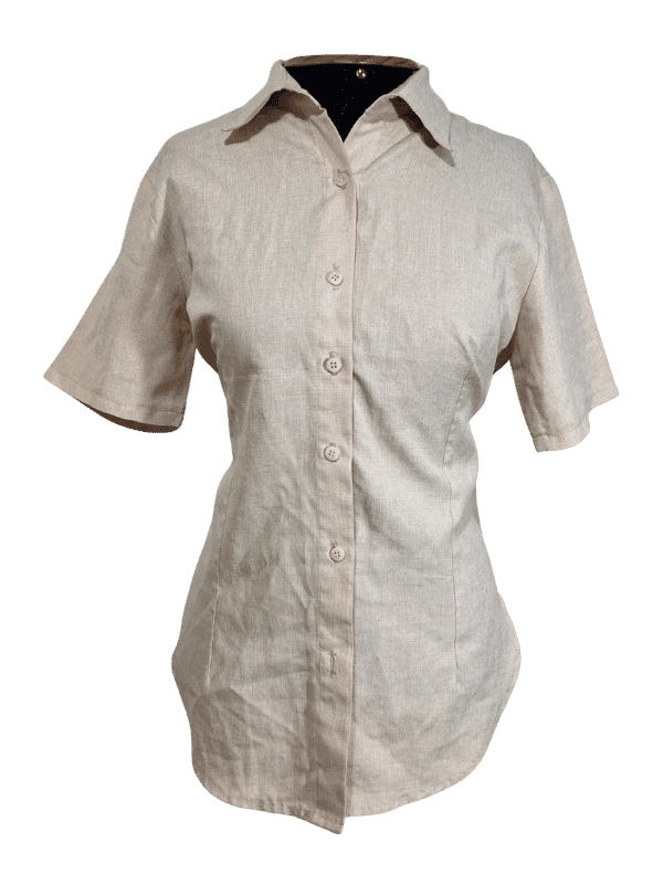 Camisa Rosa Pastel Linho