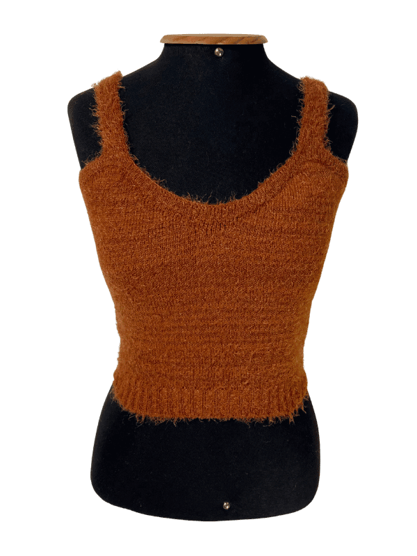 Regata Cropped Tricot Felpudo Terracota