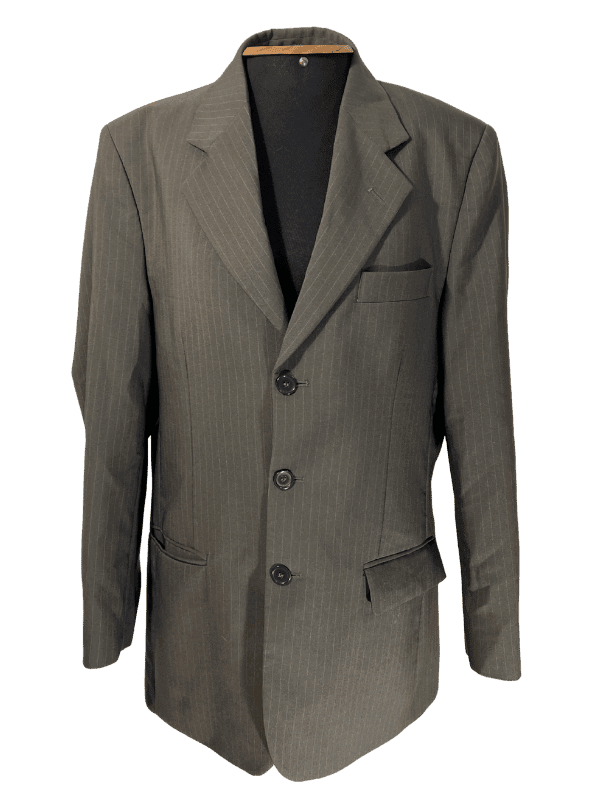 Blazer Verde-Oliva Risca de Giz Vintage